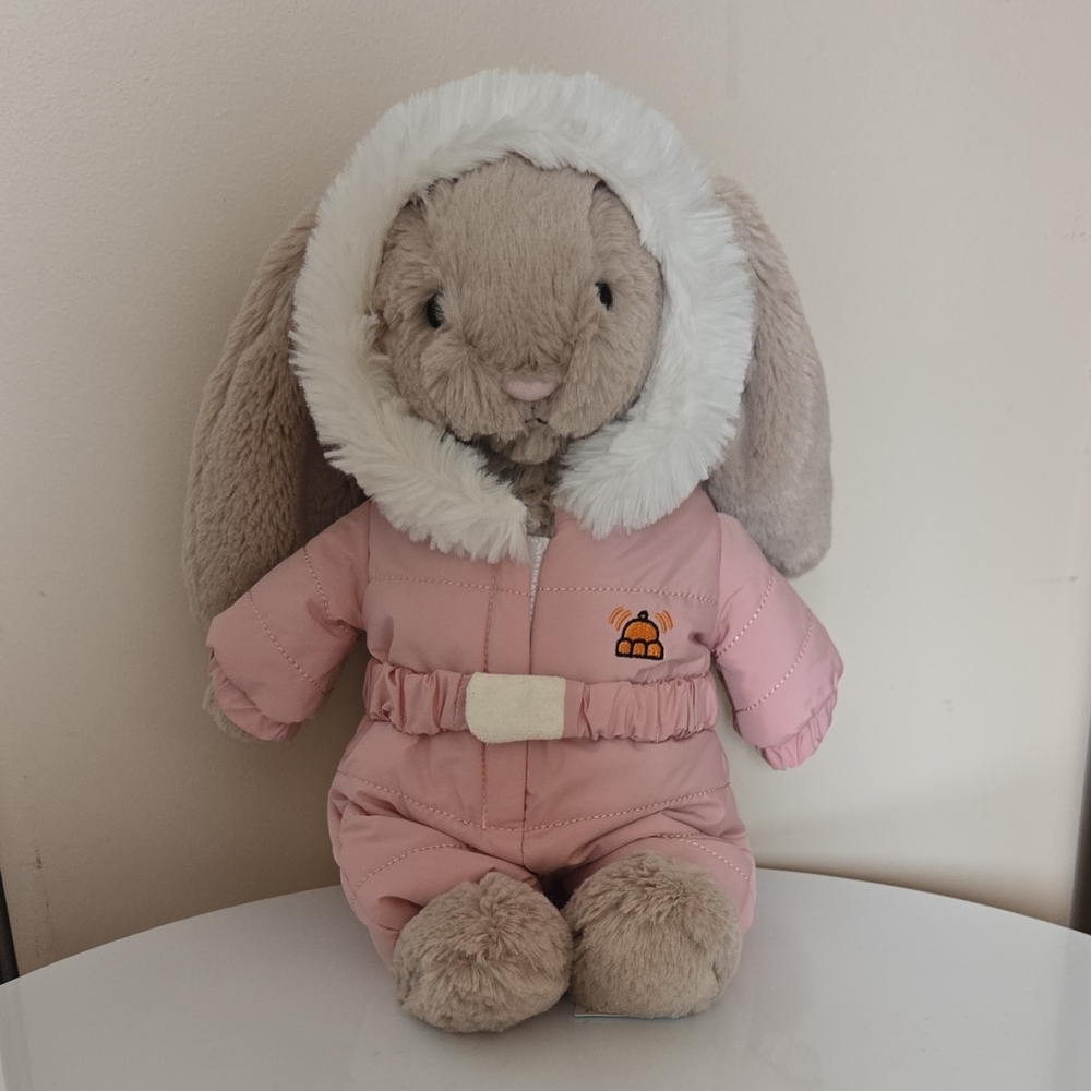 Jellycat Bashful Bunny With Snow Suit